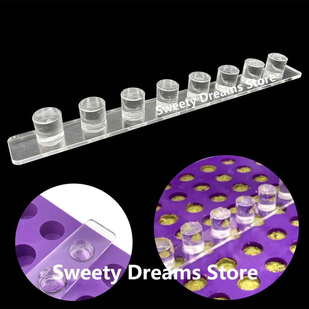 〖Delicious bakery〗 8 Pillar Piston For Baking Cheese Cakes Molds Use For 88 CavitiesRound Silicone Mold Truffle JellyIce Mold