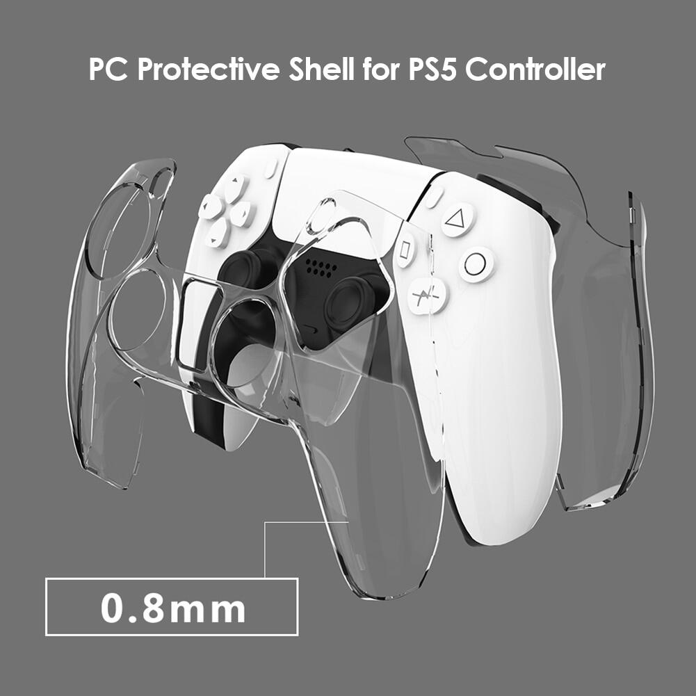 Narsta Ốp PC Trong Suốt Trong Suốt Cho PS5 DualSense Skin Ốp Bảo Vệ Siêu Mỏng Cho PlayStation 5 Phụ Kiện Điều Khiển