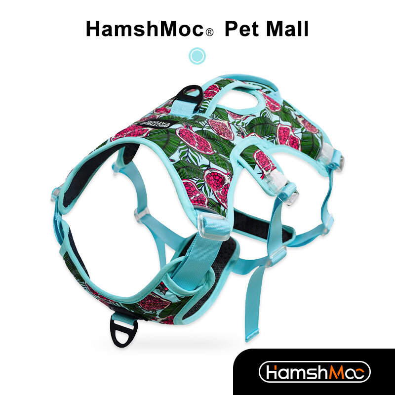 HamshMoc No Pull Dog Harness Adjustable Dog Vest Reflective Pet Harness Comfort Control Quick Release Buckle for Walking Small Medium Large Dogs ราคา 691 บาท*ส่งฟรี