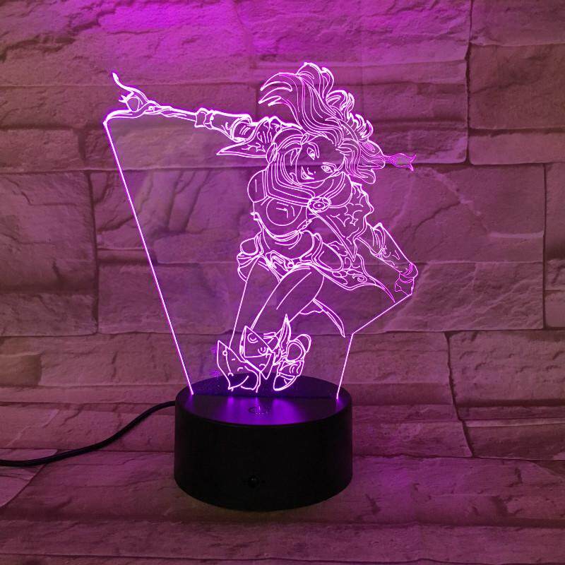 League of Legends LoL Heros LED Night Light Touch Sensor 7 Color Changing