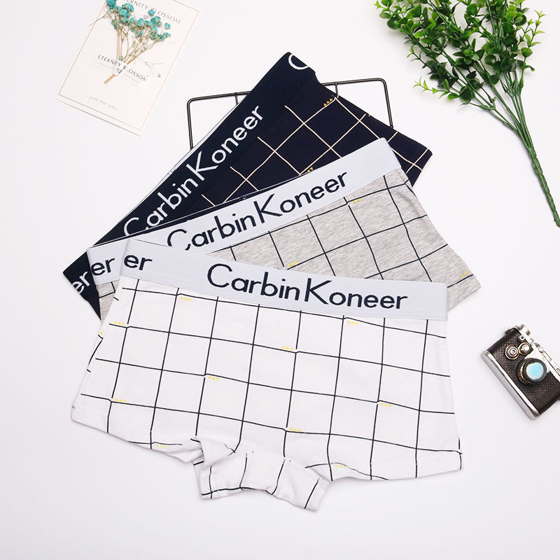 3 chiếc quần lót đùi nữ quần lót nam kẻ sọc trung tính quần lót thể thao tomboy les quần lót nam an toàn quần lót hộp