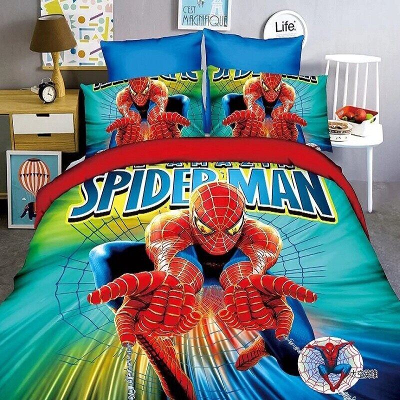Mới cho trẻ em Đội Trưởng Mỹ Avengers Spiderman bộ đồ giường trẻ em đôi