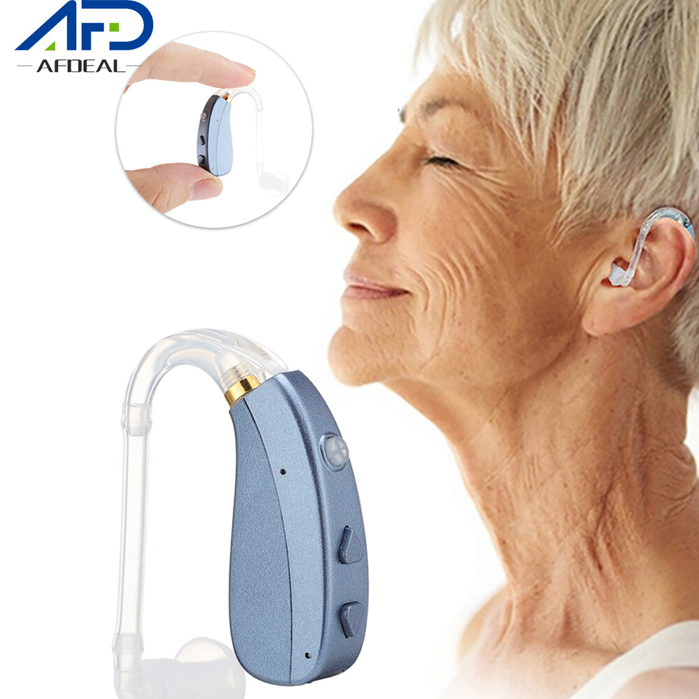 Máy trợ thính kỹ thuật số có thể sạc lại Bộ khuếch đại âm thanh BTE Bộ tăng cường âm thanh Điều hòa không khí Tai nghe không dây 3 chế độ Giảm tiếng ồn cho người già Điếc