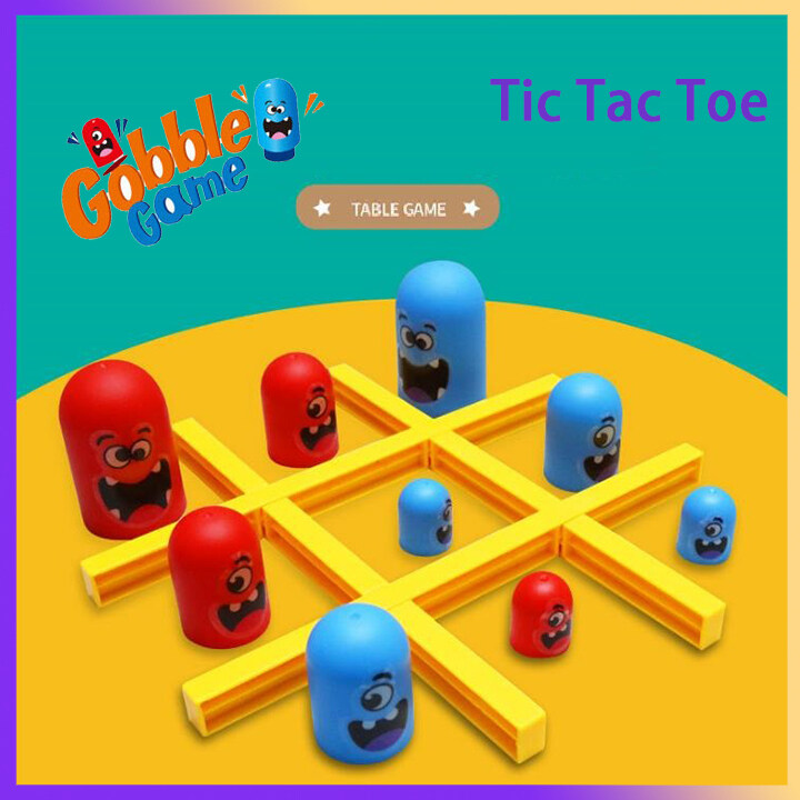 Đồ Chơi Bàn Cờ Gia Đình Gobblet Gobblers | Cờ Tic Tac Toe Xo | Trò Chơi Giải Đố Vui Nhộn Cho Cha Mẹ Và Con Cái | Đồ Chơi Trí Tuệ | Quà Tặng Tiệc Sinh Nhật Cho Trẻ Em
