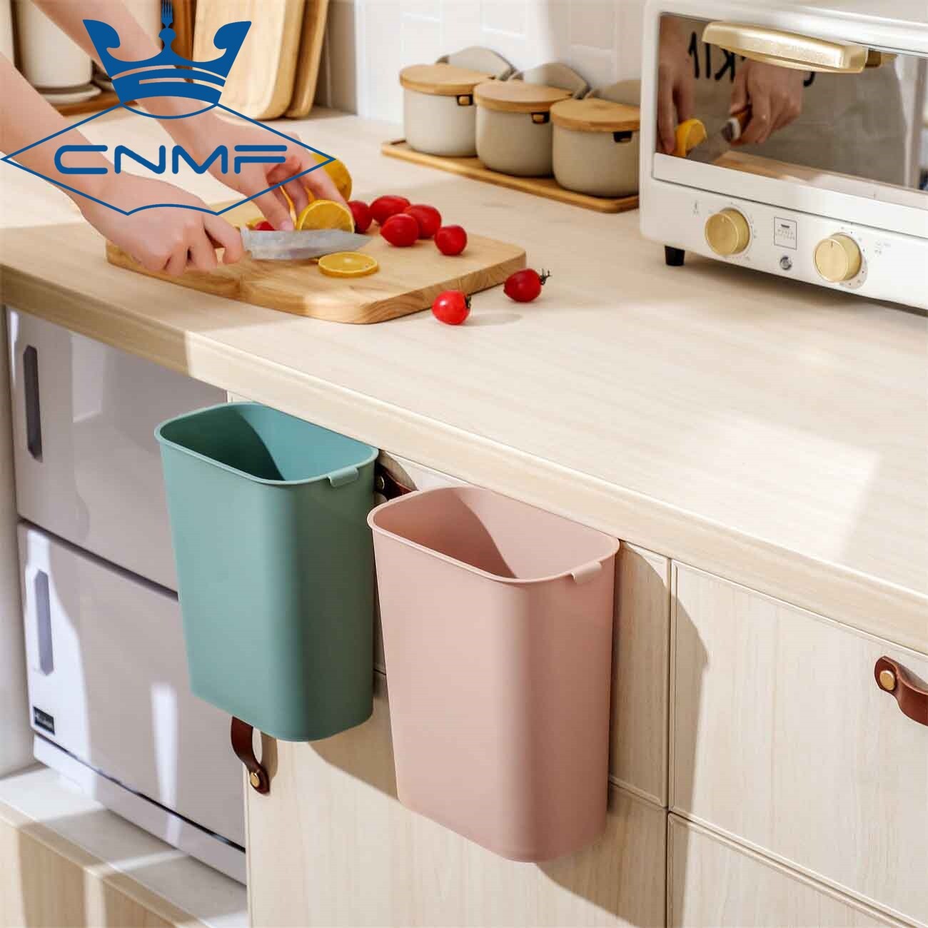 CNMF Wall-Mounted PP Garbage Can Kitchen Cabinet