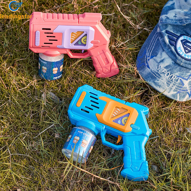 LeadingStar Fast Delivery 10 Holes Bubble Gun Automatic Rechargeable Electric Bubble Machine With Light For Children Party Gifts ราคา 150 บาท*ส่งฟรี