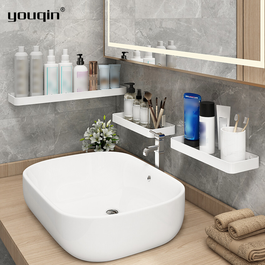 Youqin Kệ Đựng Đồ Phòng Tắm Kệ Kính Cường Lực Góc Kệ Đựng Chai Vòi Hoa Sen Giá Đựng Đồ Gắn Tường Kệ Nhôm Chống Rỉ Trên Giá Sắp Xếp Chai Nhà Vệ Sinh Cần Khoan Hoặc Không Khoan