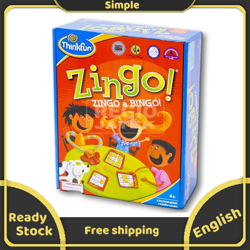 ThinkFun Zingo Bingo Trò Chơi Bảng Mầm Non Dành Cho Người Đọc Trước Trò Chơi Tiệc Tùng Gia Đình Và Độc Giả Sớm Từ 4 Tuổi Trở Lên Phiên Bản Độc Quyền Phiên Bản Tiếng Anh Uno Quà Tặng Bé Trai Bé Gái Đồ Chơi