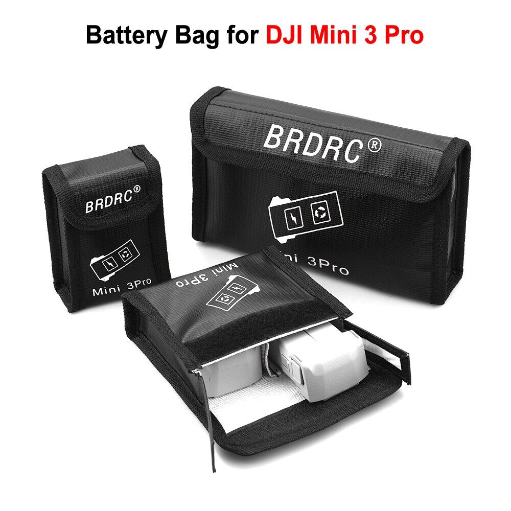 [Hot Một] Túi Pin Cho DJI Mini 3/Mini 3 Pro Chống Cháy Pin Túi An Toàn Pin Lipo Túi Pin Bảo Vệ Cho DJI Mini 3 Pro Phụ Kiện