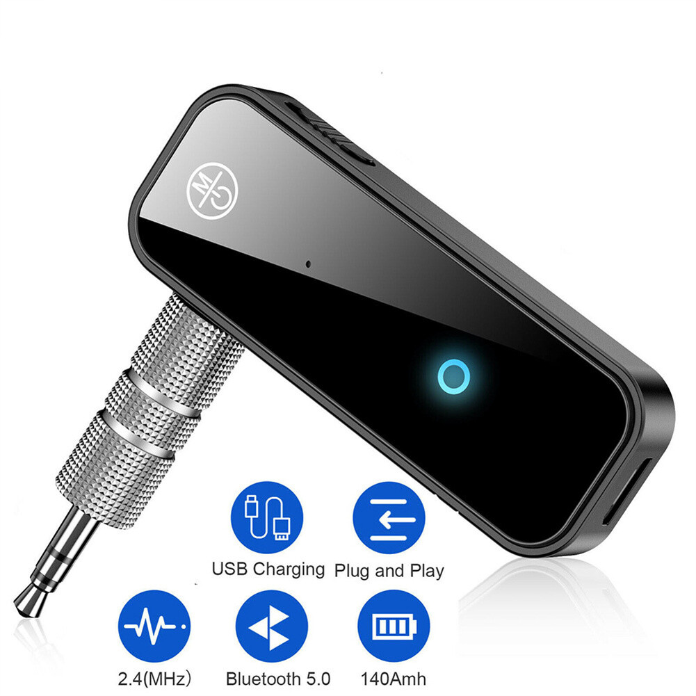 Bộ thu xe hơi aux 3.5mm bộ phát máy chiếu tv máy tính bộ chuyển đổi tương thích bluetooth 1 c28 2 5.0 âm thanh không dây