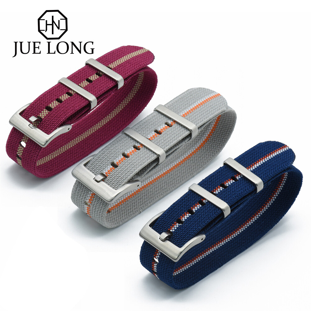 Truy cập ngày 19 tháng 12 năm 2012. High Quality Elastic Nylon Watch Strap 20mm 22mm New Design French Troops Parachute Bag Nylon Watch Bands