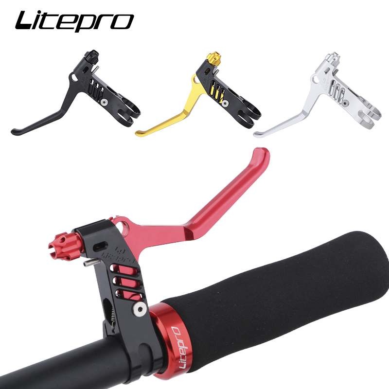 LP Litepro Tay Phanh Xe Đạp Gấp Tay Phanh C/V Tay Phanh Xe Đạp CNC Hợp Kim Nhôm Tay Phanh Xe Đạp Đường Trường 22.2Mm Phụ Kiện Đạp Xe