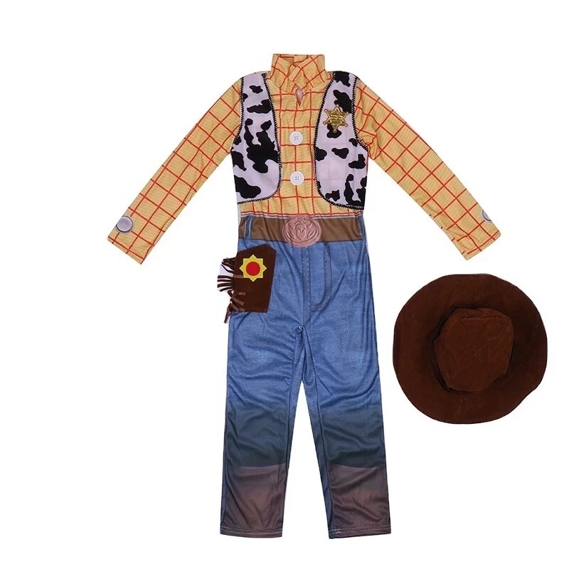 Kids Toy Woody Costume Kids Cowboy The Western Sheriff Kids Halloween