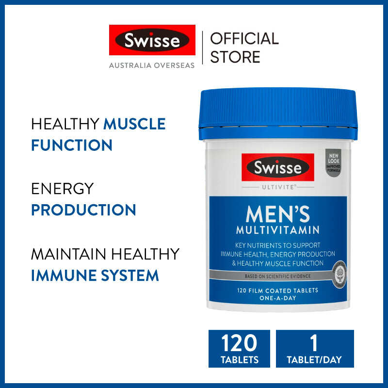 Vitamin Tổng Hợp Cho Nam Swisse Men s Ultivite Multivitamin 120 Viên