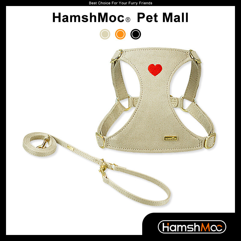 HamshMoc Adjustable Dog Harness and Leash Set Comfortable Pet Harness Durable Multifunctional Leash for Small Medium Dogs ราคา 980 บาท*ส่งฟรี