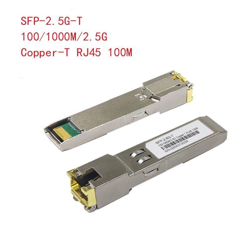 Mô-đun 2.5g sfp + naar rj45 koper mô-đun 2.5gb sfp rj45 sfp sfp +-t 2.5 gbase-t koper sfp 100m cho cisco mikrotik tp-link d-link