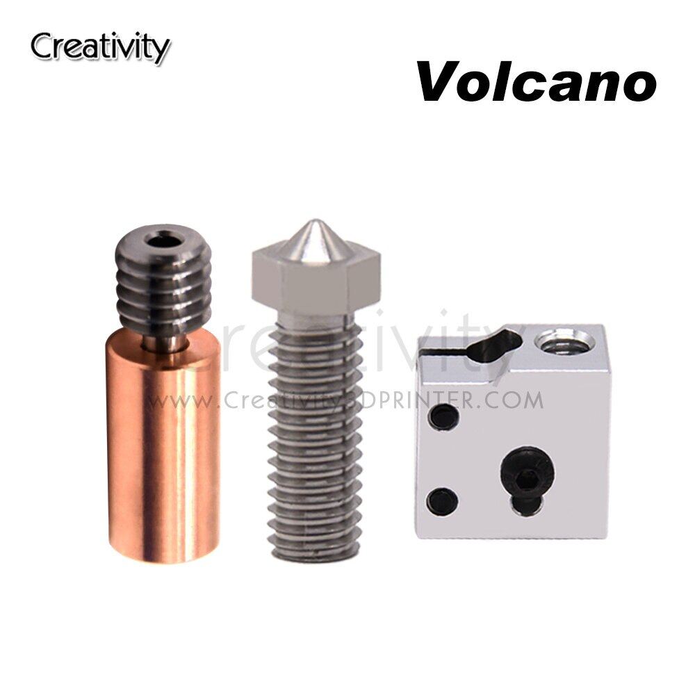 3D Printer V6 Volcano Titanium Alloy Nozzle Heater B Titanium Alloy