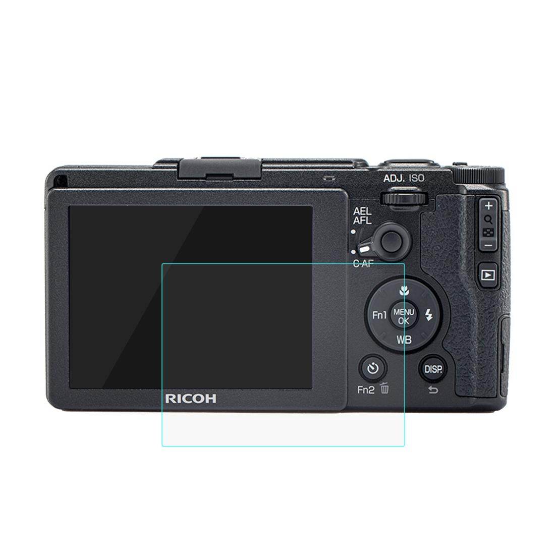 PULUZ 2.5D Curved Edge 9H Surface Hardness Tempered Dust-proof Explosion-proof Glass Screen Protector for Ricoh GR2 GR3