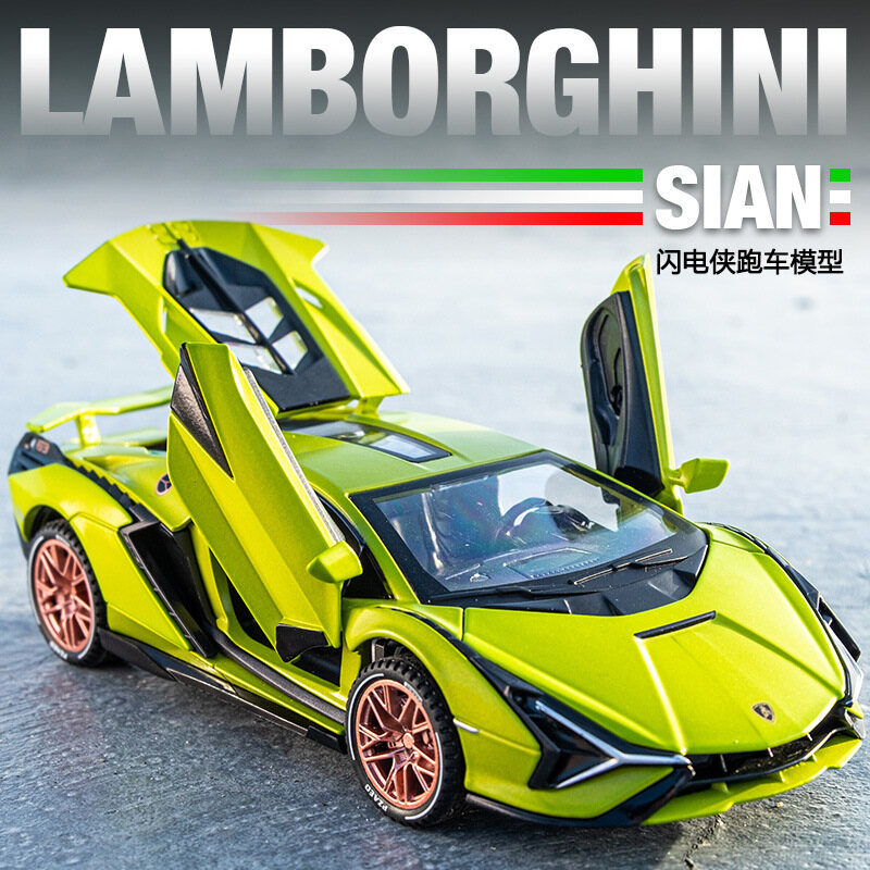 Đồ chơi mô hình ô tô 1:32 cho Bộ sưu tập kim loại for Lamborghini SIAN Phụ kiện trang trí ô tô