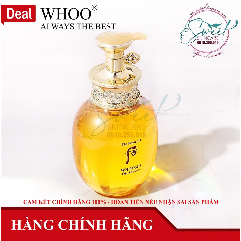 Sữa tắm thảo dược đông y whoo spa oil shower 220ml