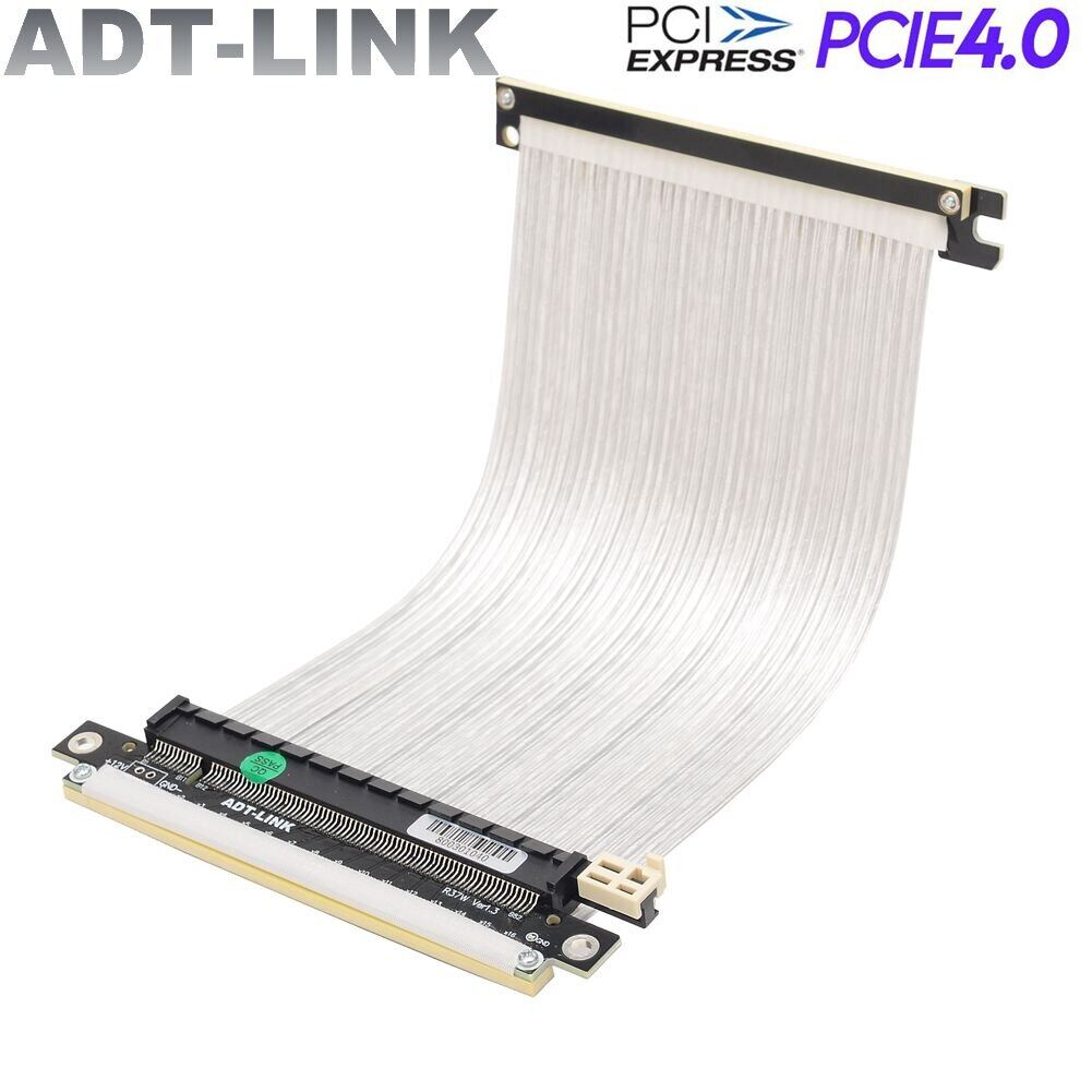Bạc đôi ngược pcie 4.0 che chắn riser pci express 16x để x16 rtx3090 đồ họa cáp mở rộng thẻ cho a4 itx bo mạch chủ