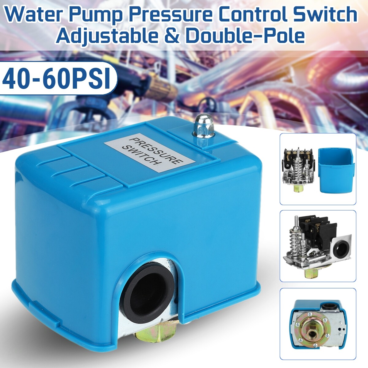 Generic 1/4'' NPT 4060 PSI Water Pump Control Switch Switch Double