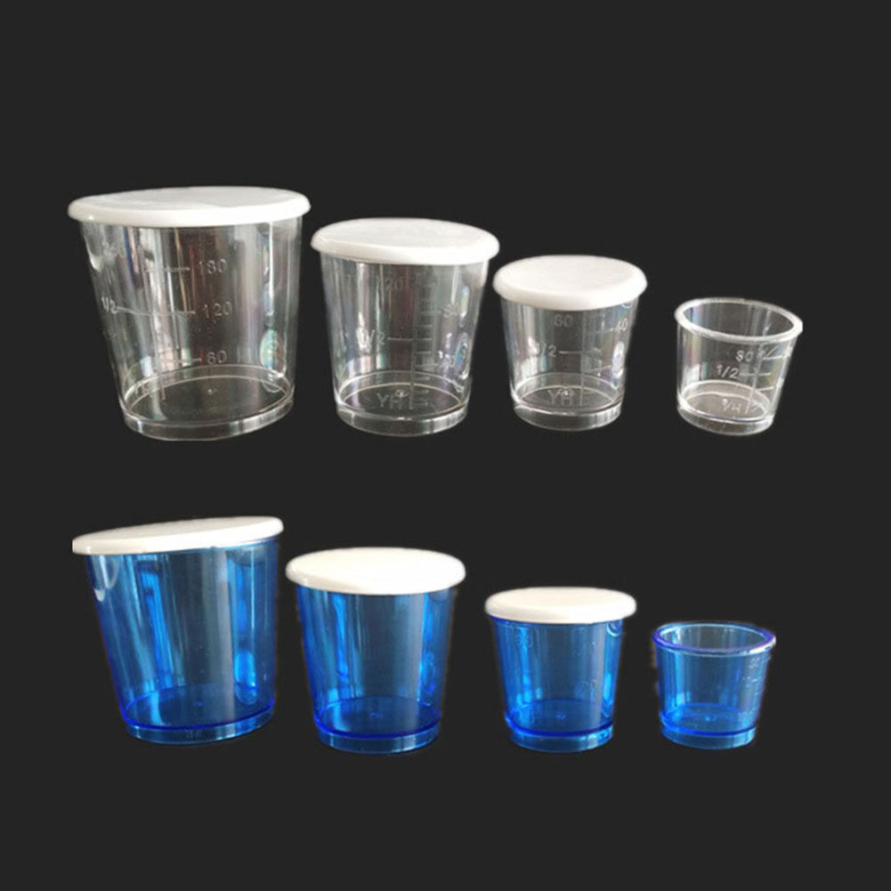 Teylin 4 cái ca đong bằng nhựa trong suốt dạng lỏng thuốc 30/60/120/240ml ca đong ca đong