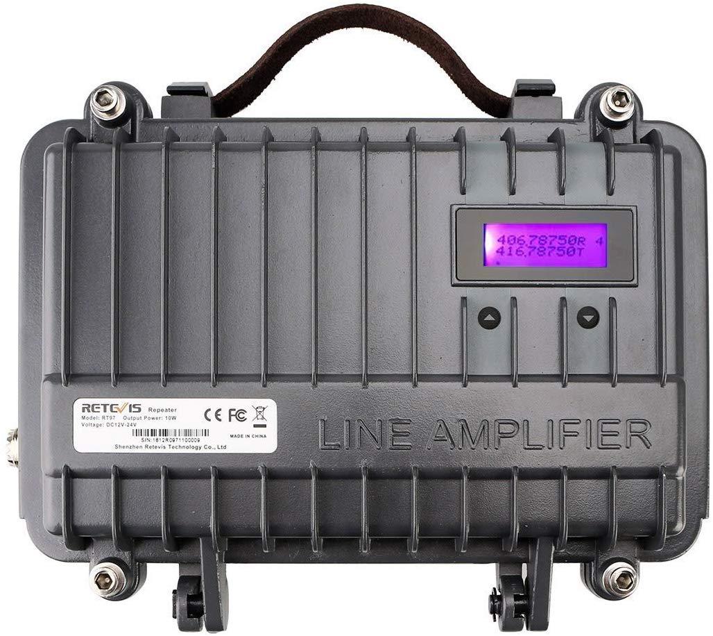 Retevis RT97 Full Duplex Mini Two Way Repeater Long Range 10W UHF LCD 16CH Dust-Proof Solid Compact Repeater with Programming Cable ราคา 18,199 บาท*ส่งฟรี