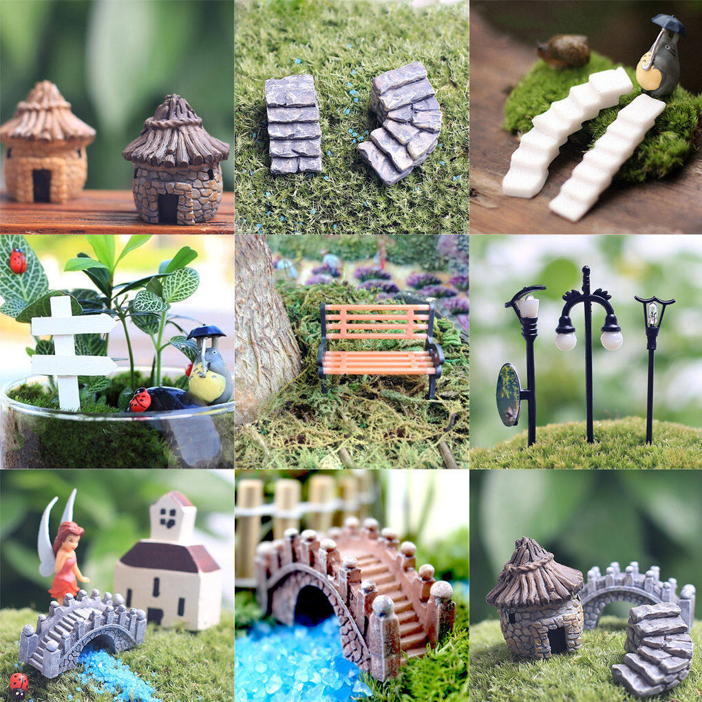 Polocat Miniature Fairy Garden Ornament Decor Pot DIY Craft