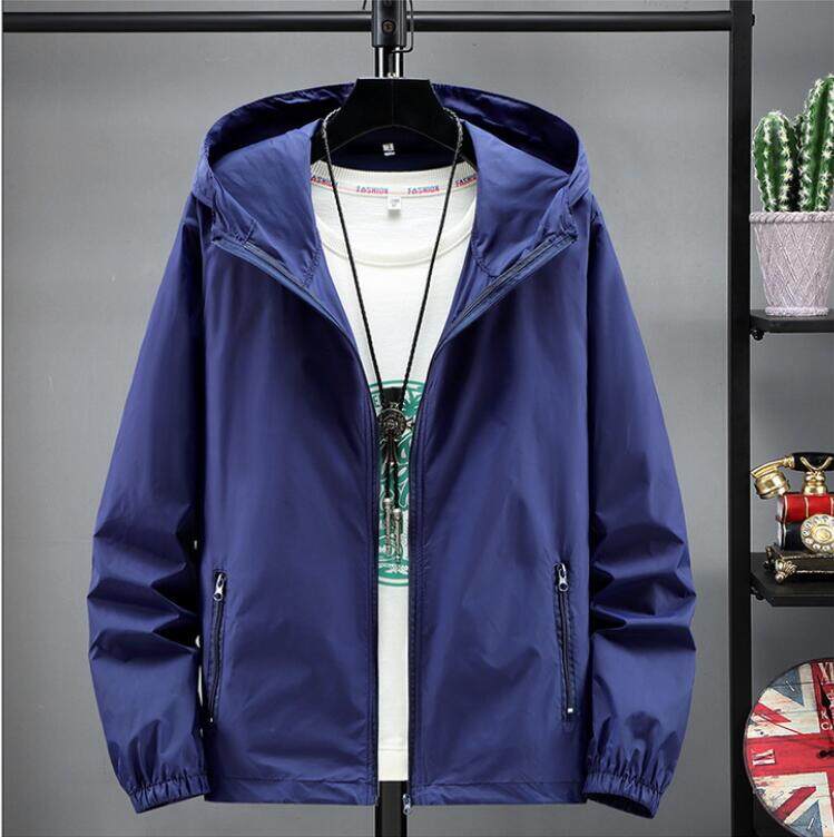 (S-7XL)Men Women Summer Quick Dry Anti-UV Thin Ultra-Light Camping Jacket Skin Coat Windbreaker Hiki