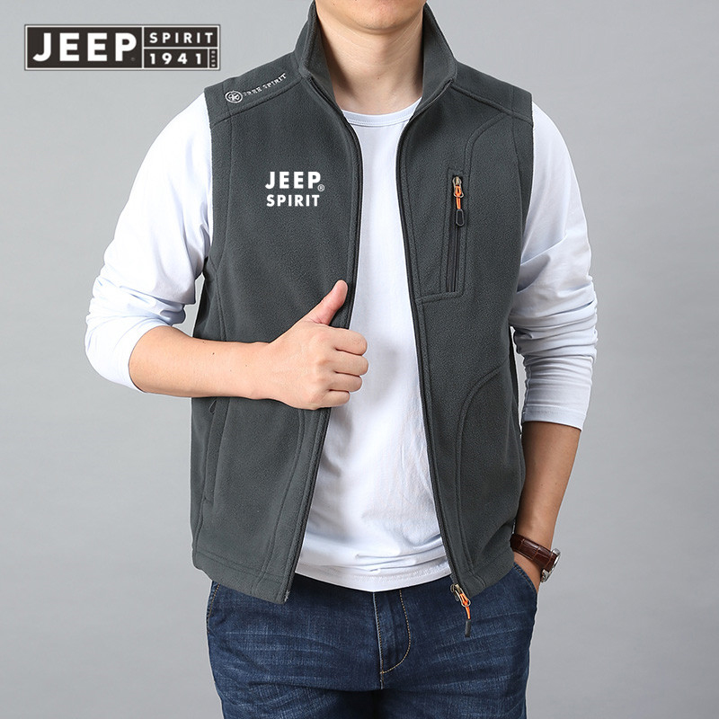 JEEP SPIRIT 1941 ESTD Standard corset for spring and autumn, a young denim jacket and water pollution jacket