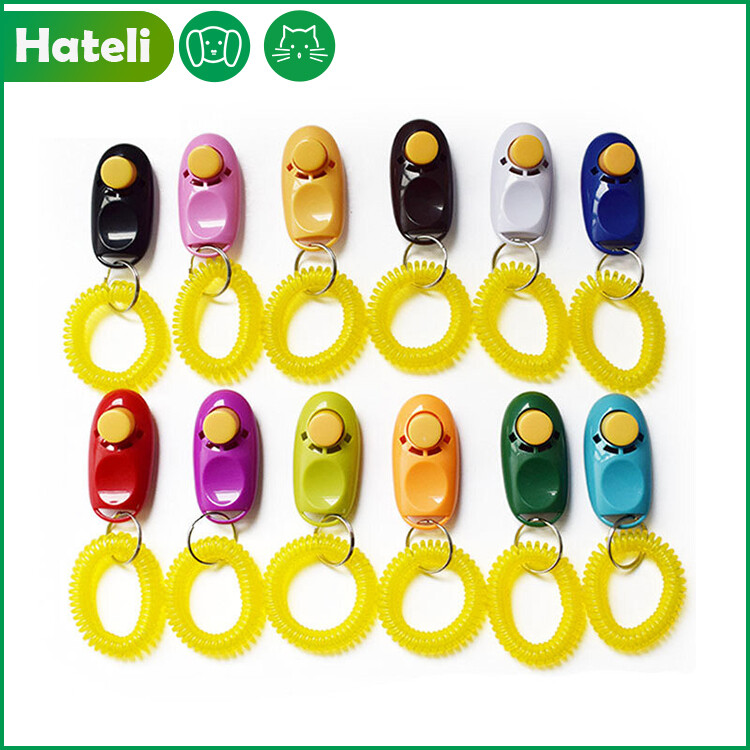 [HATELI] Còi Huấn Luyện Chó 2 Trong 1 Nút Bấm Cho Thú Cưng Thẻ Trả Lời Huấn Luyện Chó Thú Cưng Hướng Dẫn Hỗ Trợ Kèm Móc Chìa Khóa Cho Chó Huấn Luyện Thú Cưng Vâng Lời