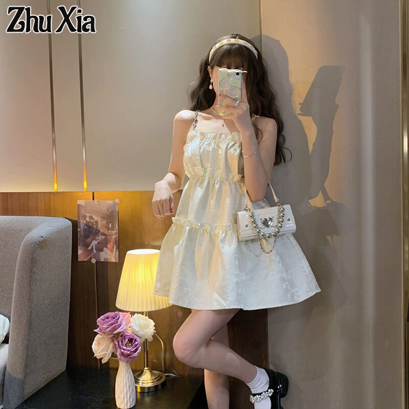 Zhu XIA phụ nữ chuỗi kim cương giả mới thiết kế cảm giác tutu váy dây