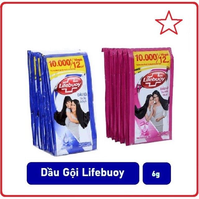 [Hcm]Dầu Gội Lifebuoy Dây 6G X 12 Gói