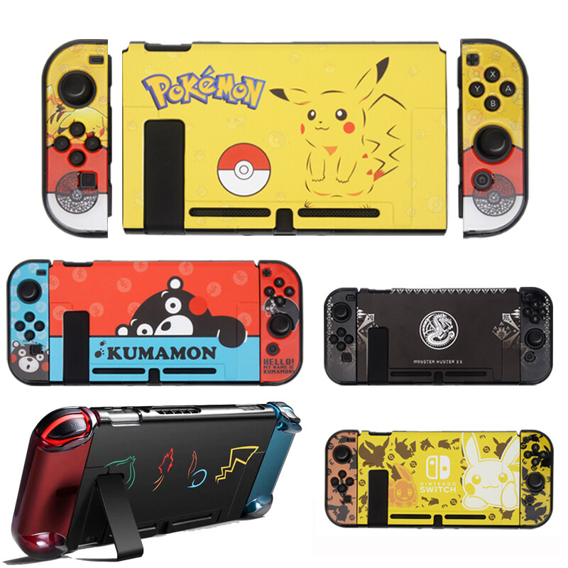 Nintendo Switch NS Case Cover Hard Thin Dockable Shell Poke One Dockable Hard Thin Cases Protector For ninetendo switch Console Joy-Con Accessories