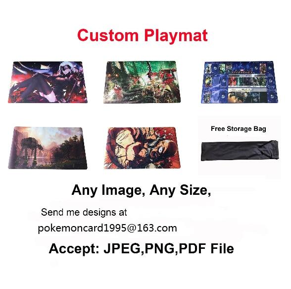 CUSTOM Playmat Any Image Size For TCG Card S Board S MGT/PKM/YGO/Batterfield Natural Ruer + Clothes Playmat Mou