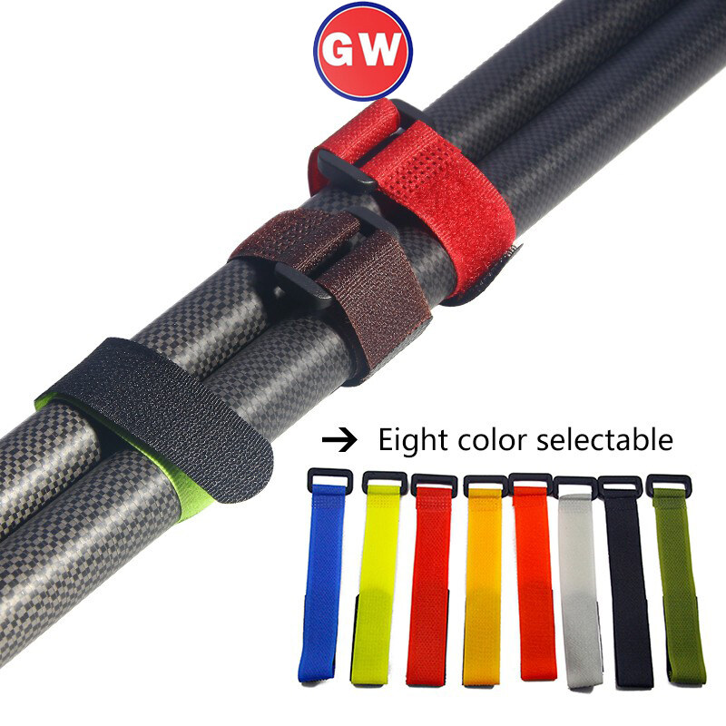 1Pcs 5 Colors Magic Tape Strap 20cm Fishing Rods Straps Spinning Rod Tie