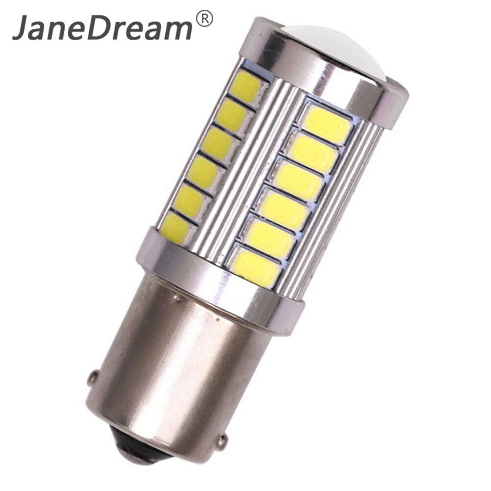 JaneDream 2 Bóng Đèn LED Xe Hơi Màu Trắng Đèn Lùi Dự Phòng 1156, 33-SMD 5630 5730 12V BA15S P21W