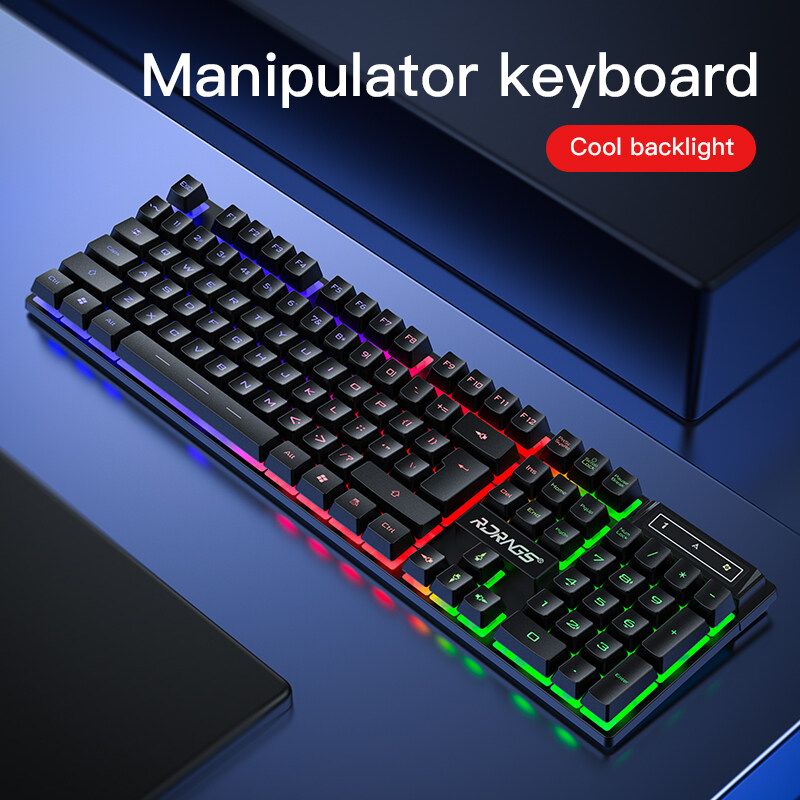 【RGB Gaming Keyboard】Mechanical Feel Gaming Keyboard and Mouse Bundle