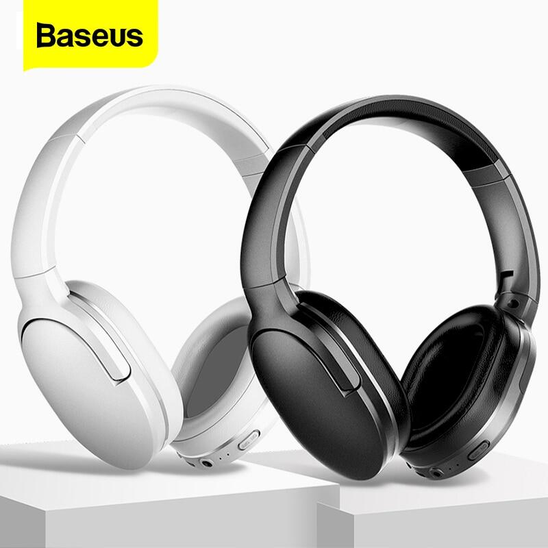 Tai Nghe Chụp Tai Không Dây Baseus D02 Pro - Đen/Trắng, Bluetooth 5.0, Hỗ Trợ Active Noise Cancellation