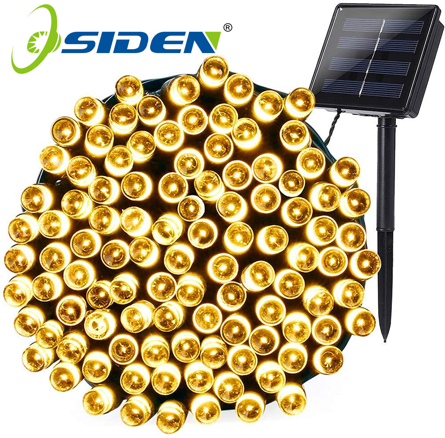 Đèn Dây Năng Lượng Mặt Trời Cho Sân Vườn Chiếu Sáng Ngoài Trời Chống Nước, Dây Đèn Led 5M 7M 12M 22M Vòng Hoa 6V Trang Trí Ngày Lễ Giáng Sinh Giáng Sinh Đèn Thần Tiên 20LED/50LED/100LED/200LED