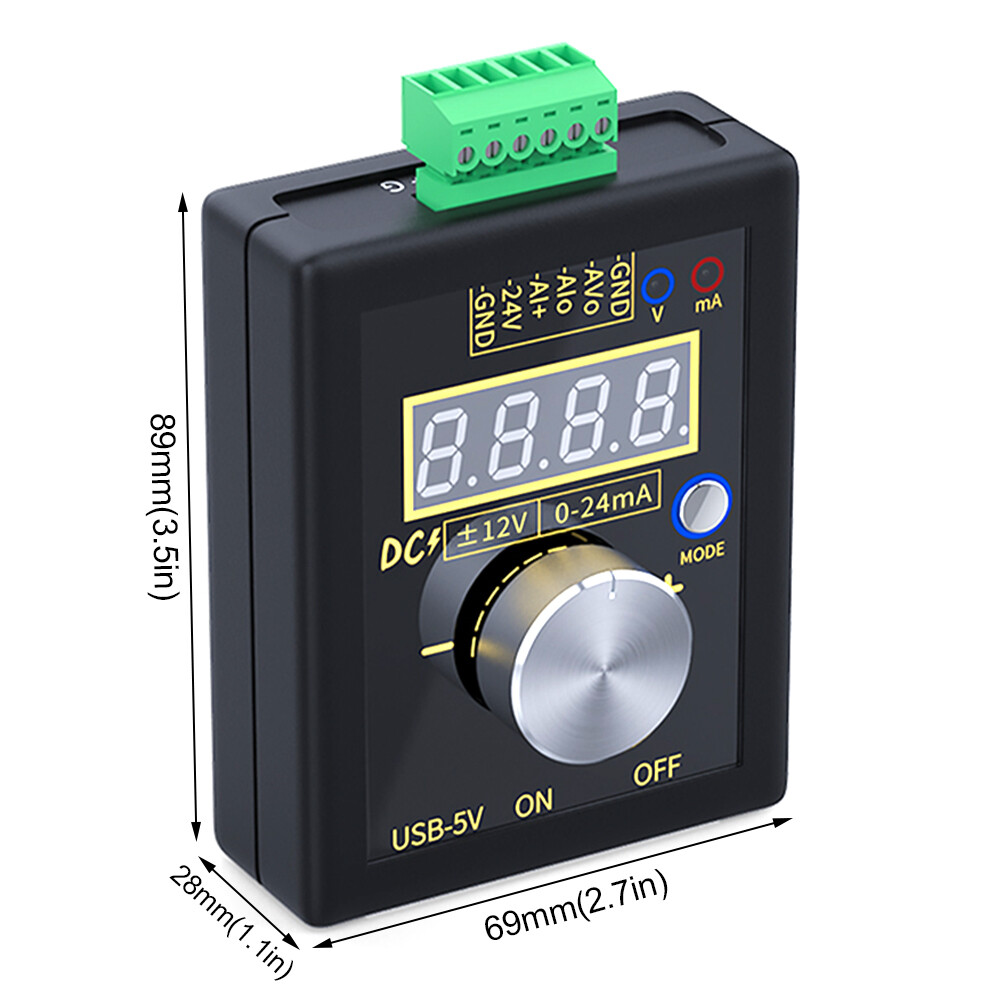 Aubtool máy phát tín hiệu dòng điện áp 4-20ma 0-10v máy phát mô phỏng kỹ thuật số 0-20ma thiết bị kiểm tra điện tử có pin