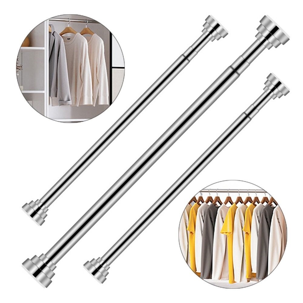 [Hot rèm tắm 688] đa năng có thể điều chỉnh móc treo thanh kệ nạp nối dài Rèm Thanh Cần câu có thể Thu Duỗi hộ gia đình thanh treo sản phẩm phòng tắm