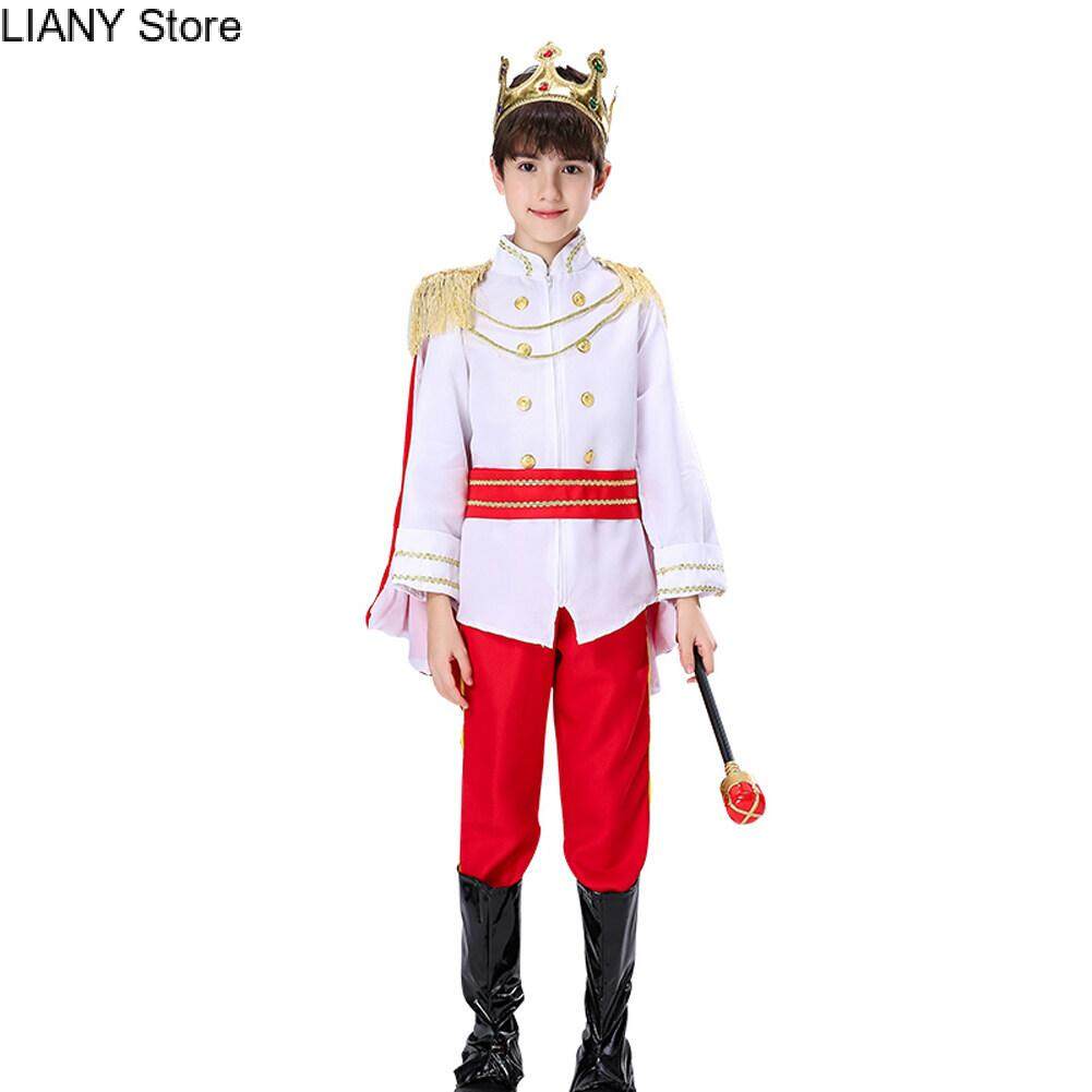 IMEKIS Boys Prince Charming Costume Halloween Cosplay Prince Dress Up ...