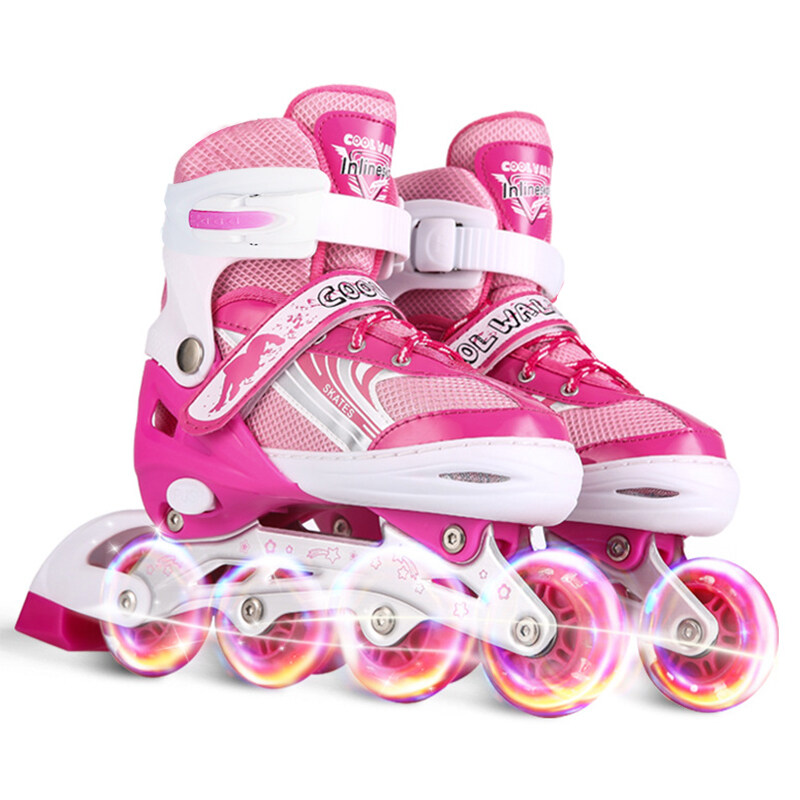 Generic Children Kids Roller Skates Adjustable Inline Skates With