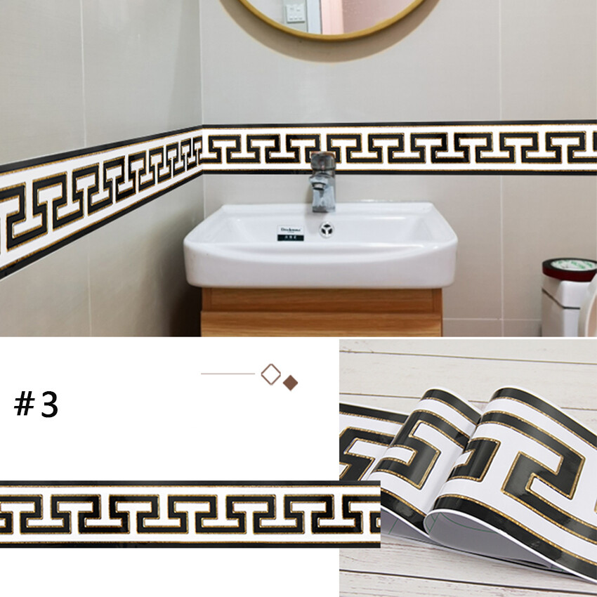 Miếng Dán Gạch Tự Dính 5M, Miếng Dán Sàn Tường Không Thấm Nước, Dầu Chịu Mài Mòn Miếng Dán Phòng Tắm Nhà Bếp