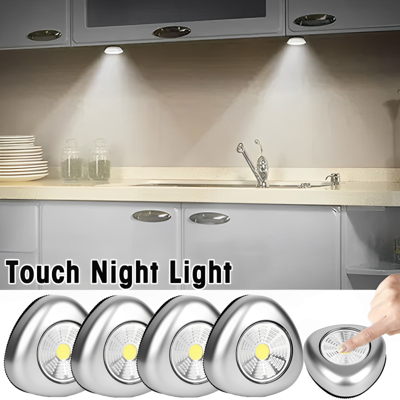 Đèn led cob cảm ứng dưới tủ đèn led treo tường không dây đèn ngủ tủ quần áo tủ bếp phòng ngủ