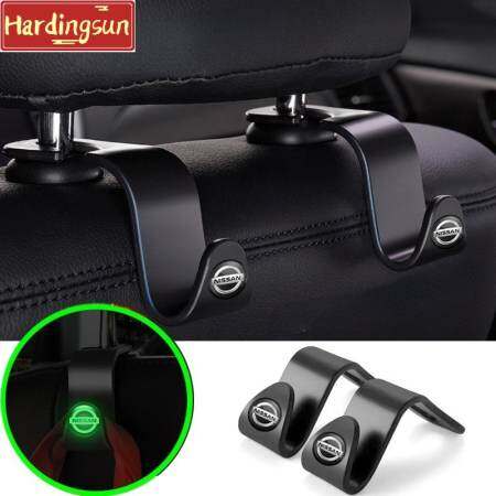 Hardingsun Car Hooks - Luminous Rear Seat Accessories (2/4 Pcs)