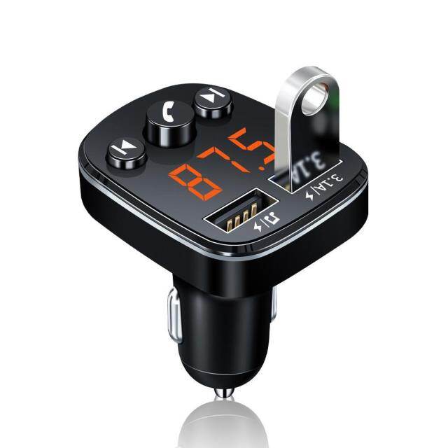 Xe Bluetooth 5.0 MP3 Máy Nghe Nhạc không dây rảnh tay Bộ thu âm thanh AUX Tự Động điều chế tần số FM 3.1A Nhanh Chóng Sạc Bộ phụ kiện xe ô tô Bộ phát sóng FM