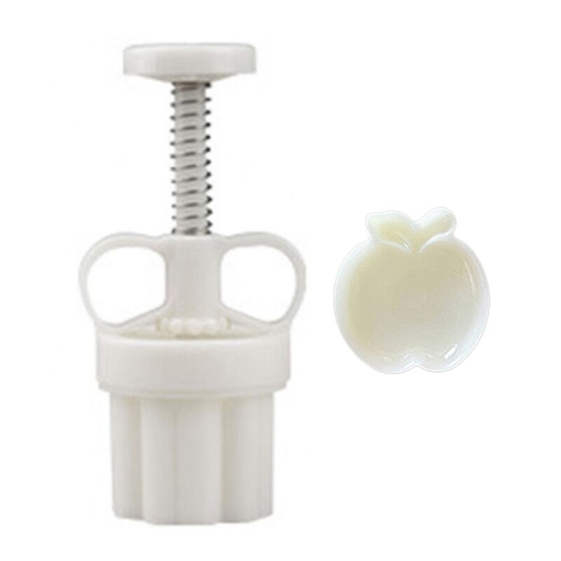 Khuôn bánh trung thu bằng nhựa hình quả táo nhỏ 20g phụ kiện làm bánh tự làm dụng cụ nhà bếp cho lễ hội trung thu